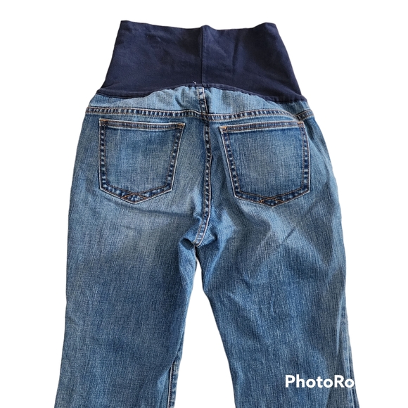 Gap Long and Lean ankle flare jeans size 8 maternity - Picture 5 of 7